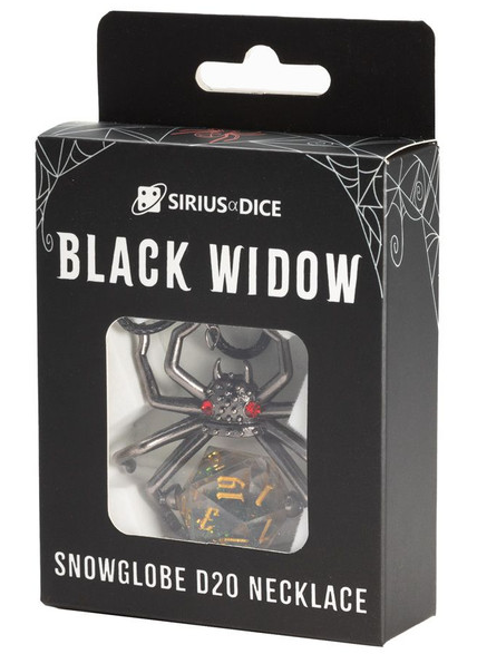 Sirius Dice: D20 Necklace Black Widow SDZ002201
